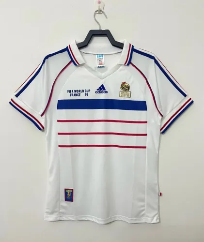 Retro 1998 France Away Soccer Jersey