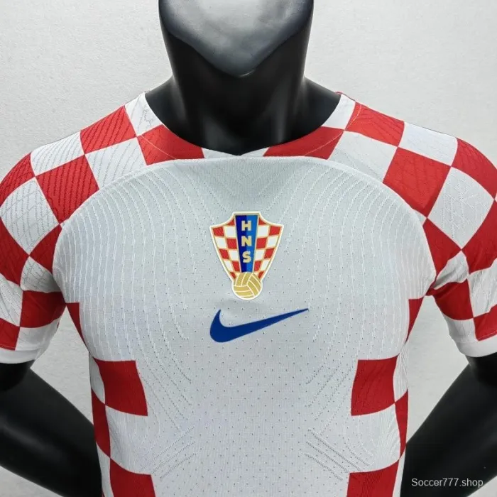 Player Vision 2022 Croatia Home Soccer Jersey