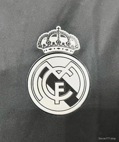 Retro 14/15 Real Madrid Third Long Sleeve Dragon Black Soccer Jersey