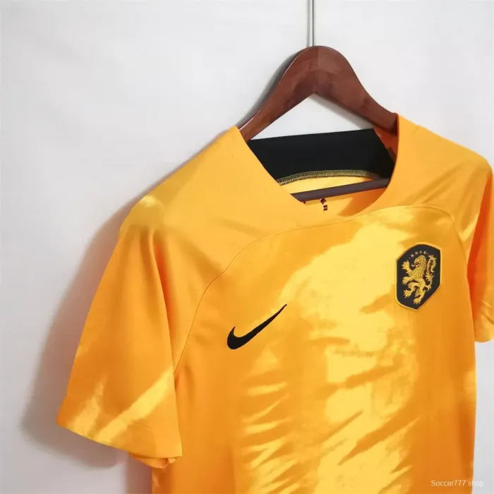 2022 Netherlands Home Soccer Jersey