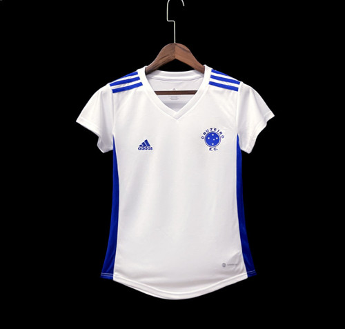 22/23 Woman Cruzeiro Away Soccer Jersey