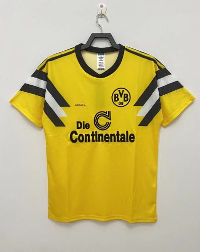 Retro 89/90 Borrusia Dortmund Home Soccer Jersey