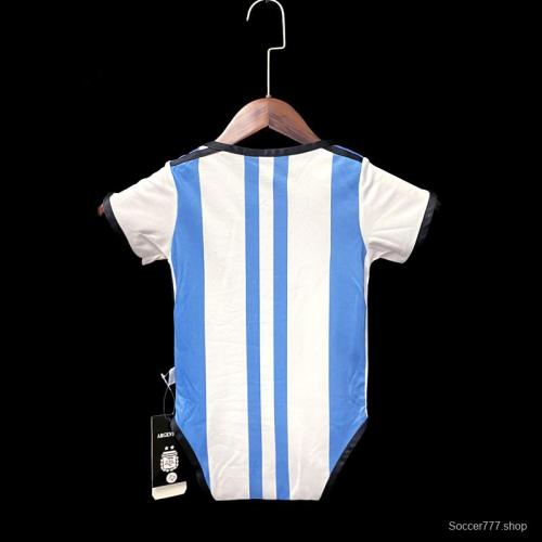 2022 Argentina Home Baby Soccer Jersey