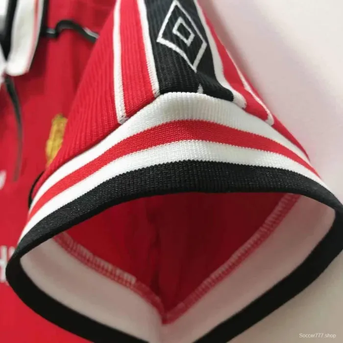 Retro 98/99 Manchester United Home Soccer Jersey