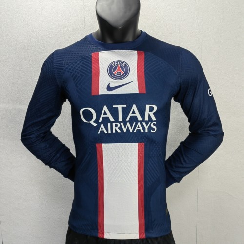 Player Vision 22/23 PSG Home Long Sleeve Soccer Jersey