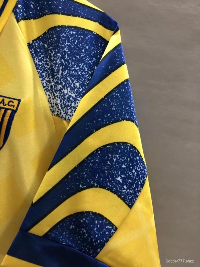 Retro 95/97 Parma Away Yellow Soccer Jersey
