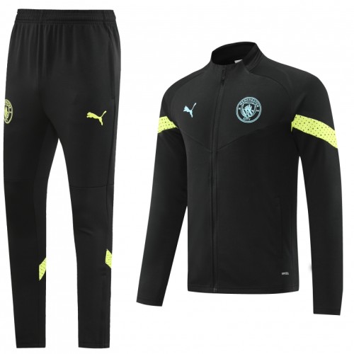 22/23 Manchester City Black Full Zipper Tracksuit