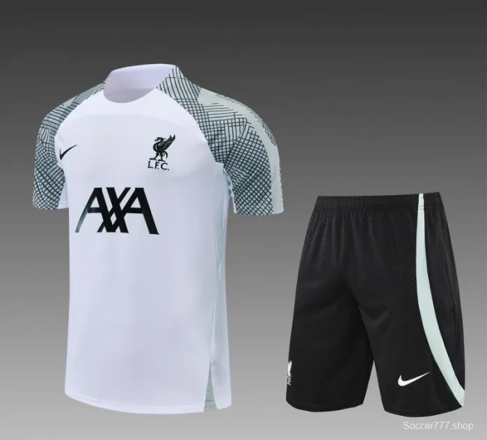 22/23 Liverpool F.C. White Jersey +Shorts