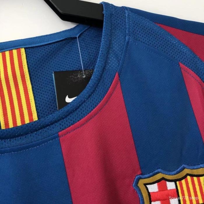Retro 05/06 Barcelona Home League Vision Soccer Jersey