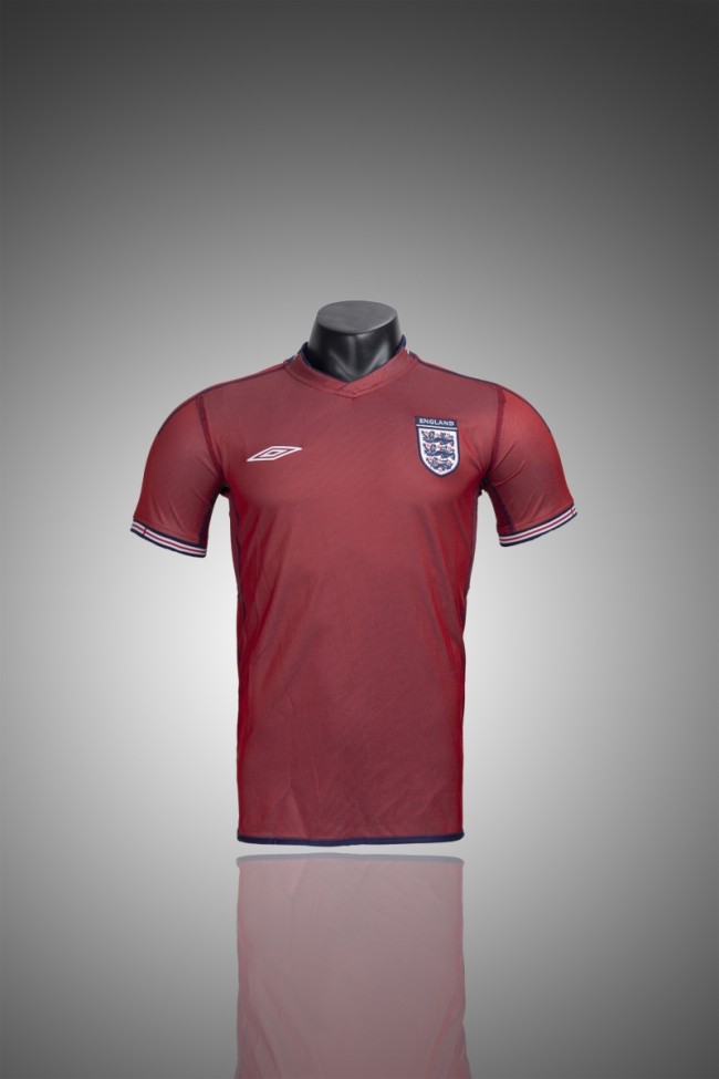 Retro 2002 England Away Soccer Jersey