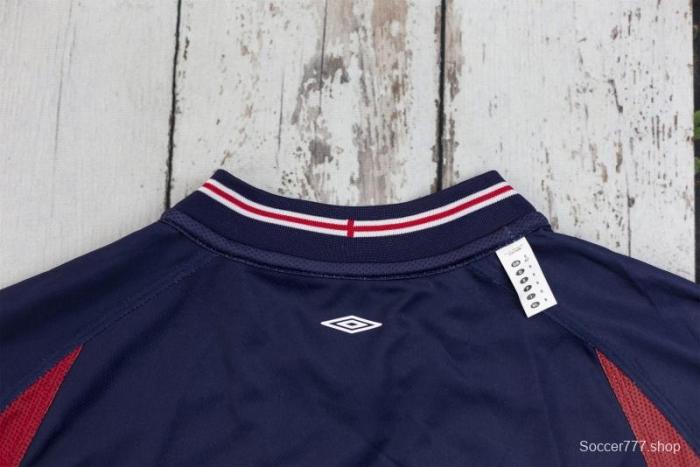 Retro 2002 England Away Soccer Jersey