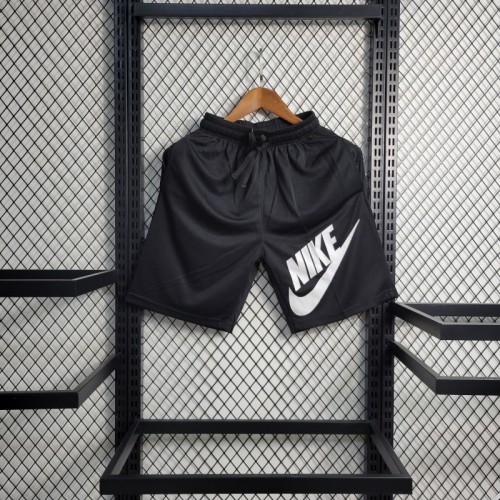 2023 Nike Black Shorts White Logo #0016