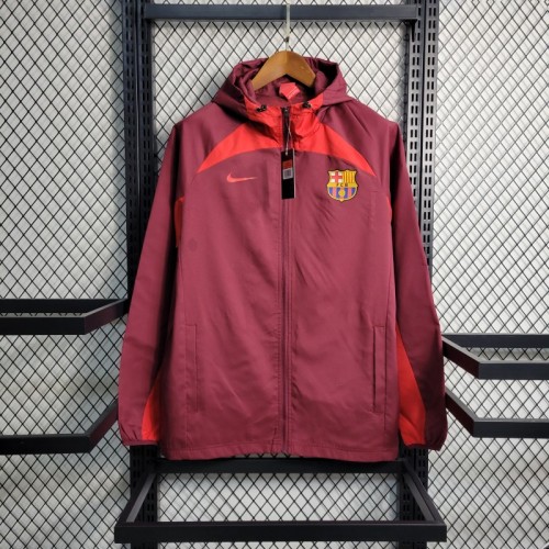 23-24 Barcelona Red Windbreaker