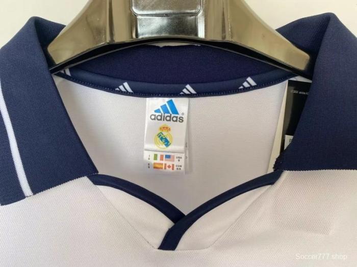 Retro 00/01 Real Madrid Home Jersey