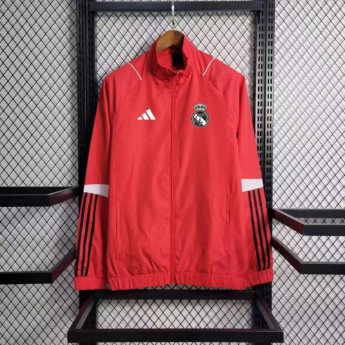 22/23 Real Madrid Red Windbreaker
