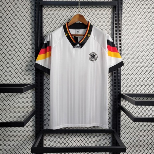 Retro 1992 Germany Away Soccer Jersey