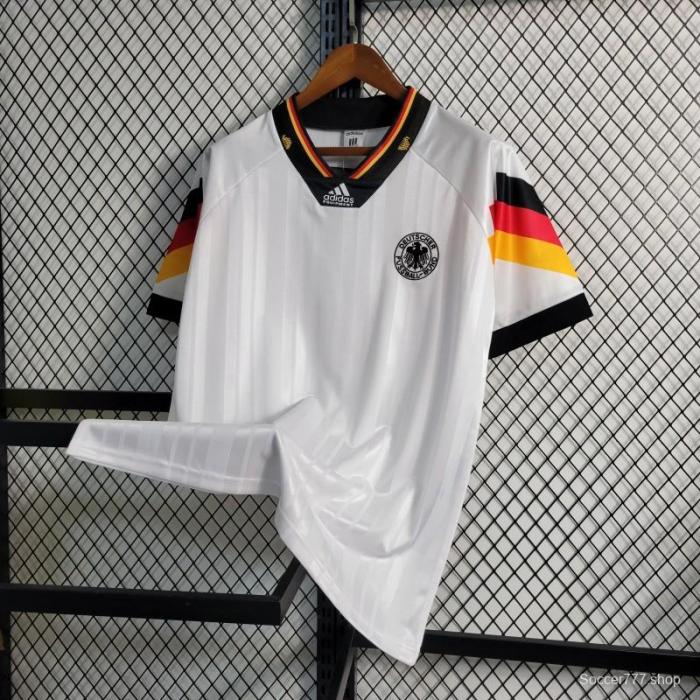 Retro 1992 Germany Away Soccer Jersey