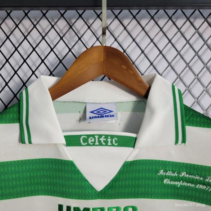 Retro1998 Celtic Home Champion Jersey