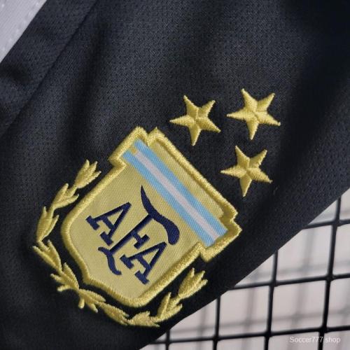 3-Stars 2023 Kids Argentina Home Jersey Size 16-28
