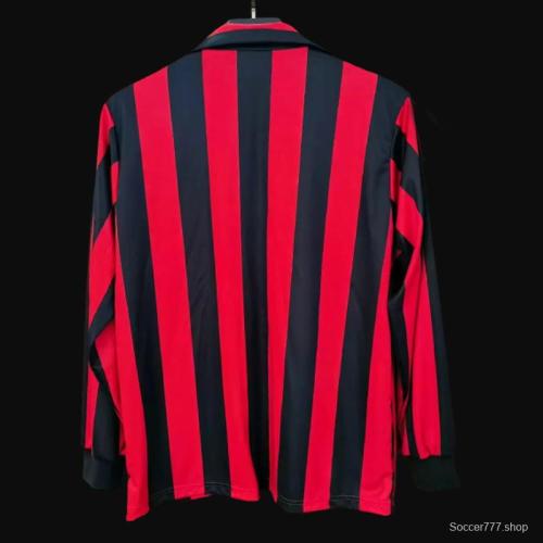 Retro 98/99 AC Milan Home Long Sleeve Jersey