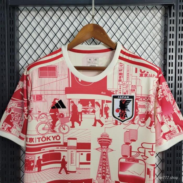 Player Version 2023 Japan White Red Special Jersey Tokyo Edition