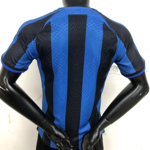 Player Version 23/24 Inter Milan Home Jersey With Paramount Plus Sponsor
