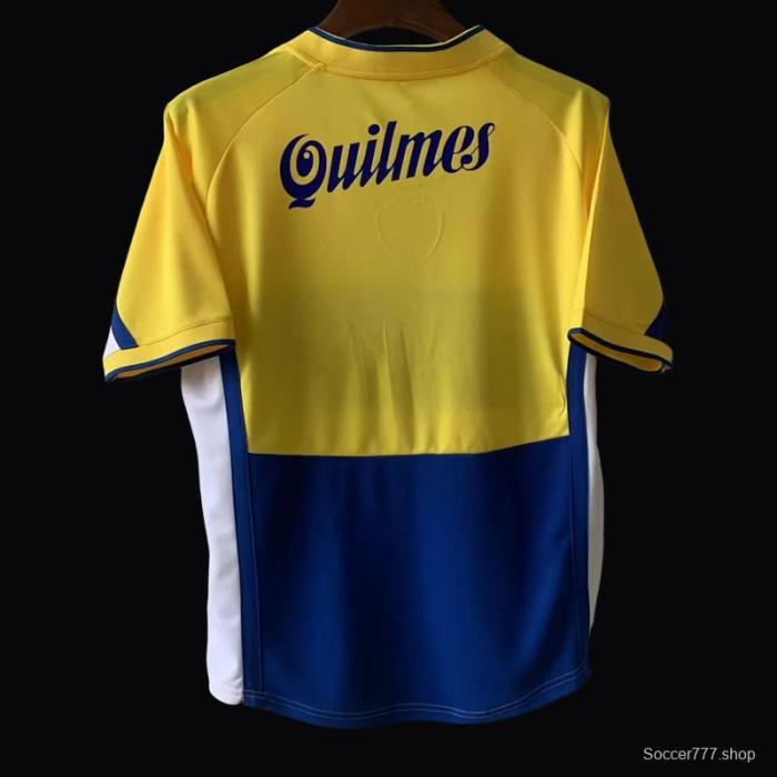 Retro 01/02 Boca Juniors Away Yellow Jersey