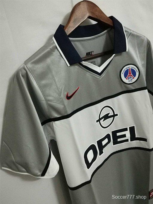 99/00 PSG Away Grey Jersey Worn By Ronaldinho
