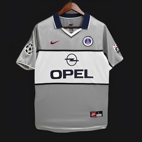 99/00 PSG Away Grey Jersey Worn By Ronaldinho