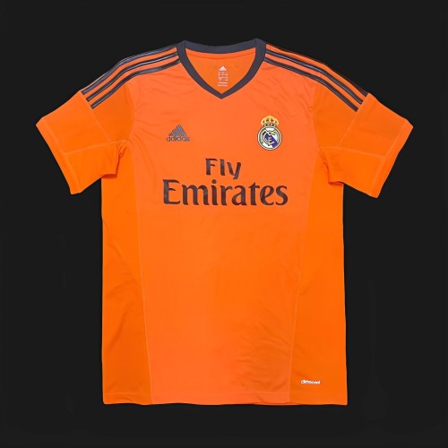 Retro 13/14 Real Madrid Third Orange Jersey Worn By Ronaldo