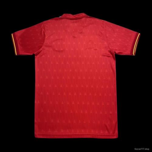 Retro 1988-91 Spain Home  Jersey