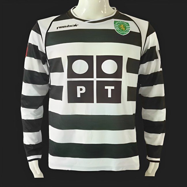 Retro 01/03 Sporting Lisbon Home Long Sleeve Jersey