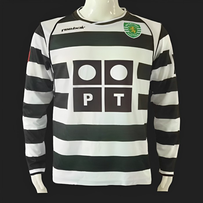 Retro 01/03 Sporting Lisbon Home Long Sleeve Jersey