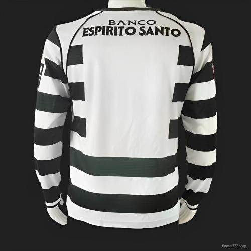 Retro 01/03 Sporting Lisbon Home Long Sleeve Jersey