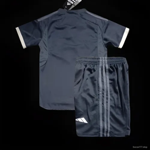 23/24 Kids Juventus Third Black Jersey