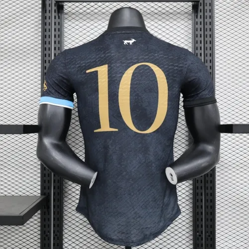 Player  Version 2023 Argentina La Pulga Black Lionel Messi Jersey