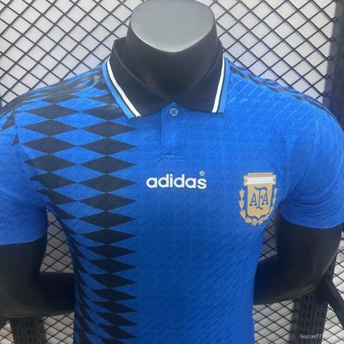 Player Version 1994 Argentina Away Blue Jersey