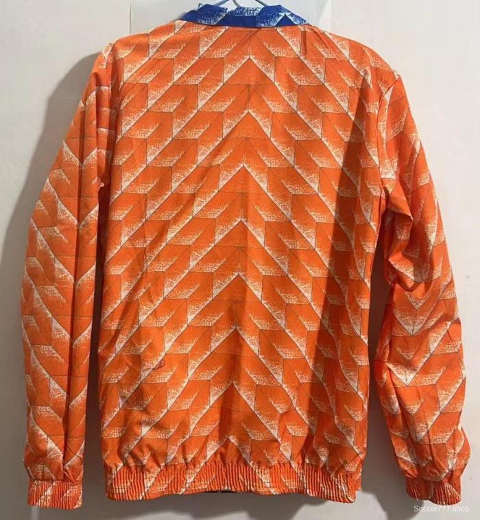 Retro 1988 Netherlands Reversible Blue/Orange Jacket