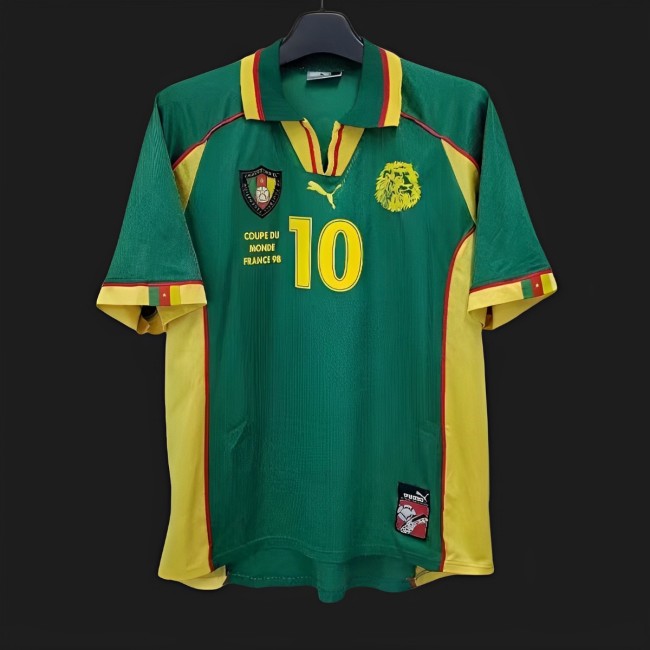 Retro 1998 Cameroon Home Jersey