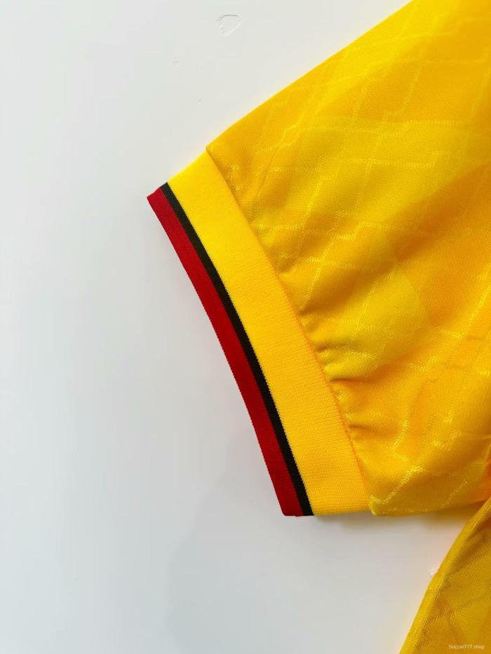 Retro 95/96 AC Milan Away Yellow Jersey