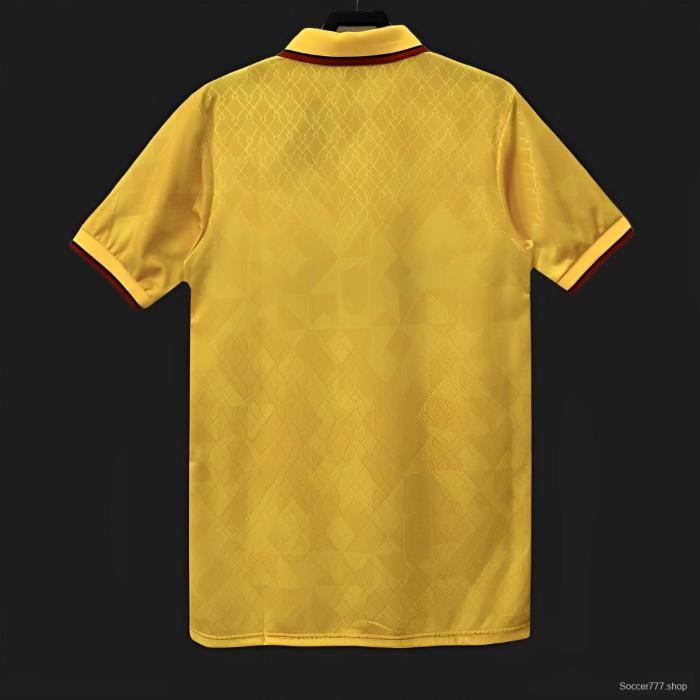 Retro 95/96 AC Milan Away Yellow Jersey