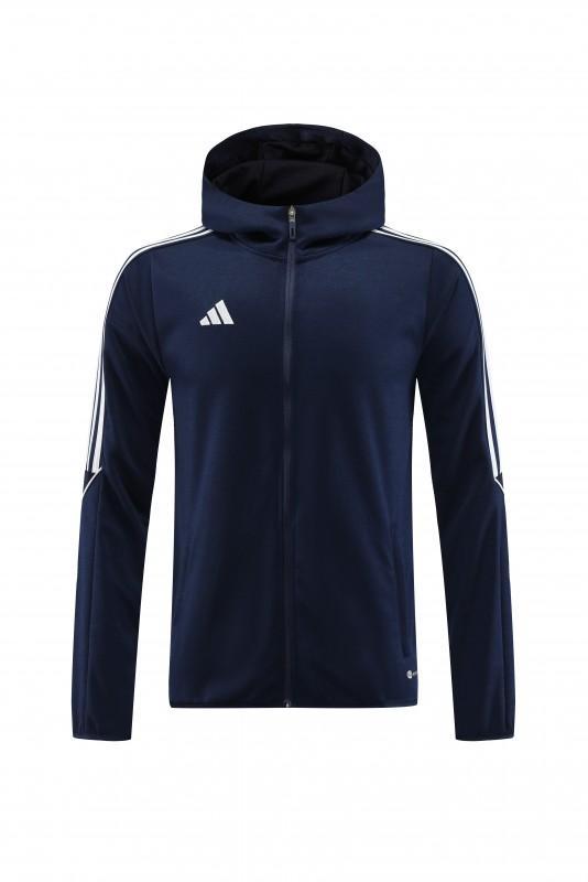 2023 Adidas Navy Hoodie Full Zipper Jacket +Pants