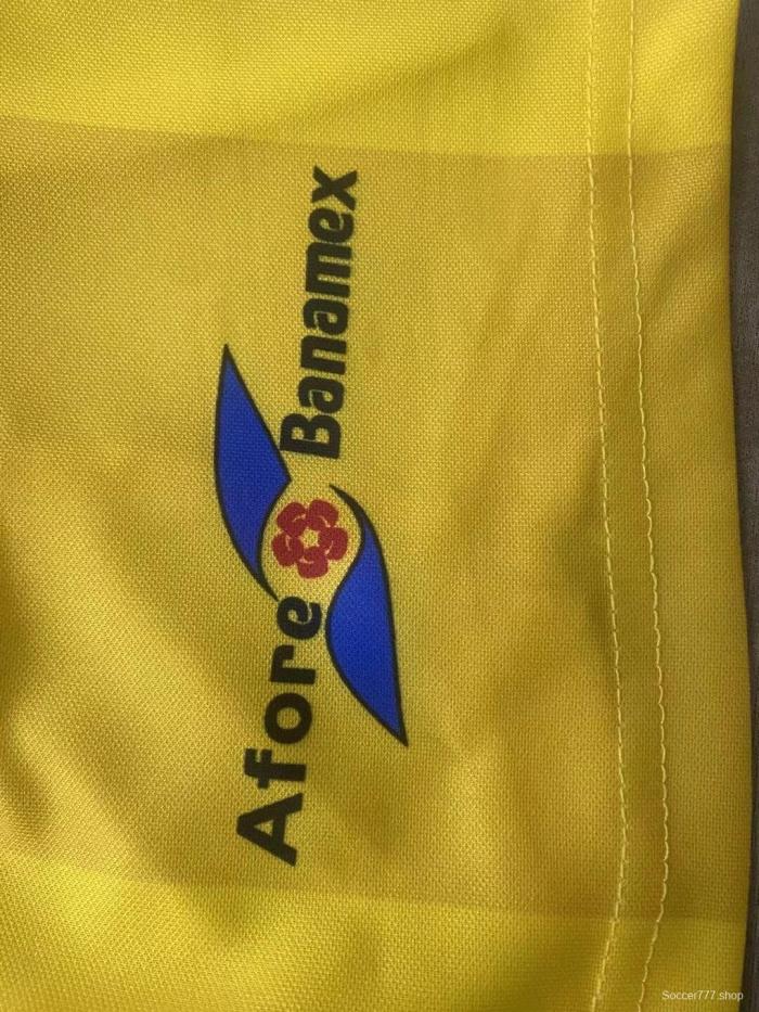 Retro 00/01 Club America Away Yellow Jersey