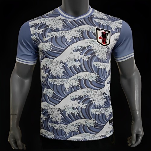 2024Japan Blue The Great Wave off Kanagawa Concept Training Jersey