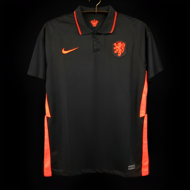 Retro 2020 Netherlands Away Black Jersey