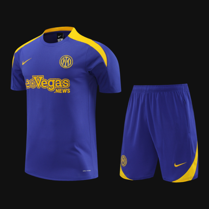 24/25 Inter Milan Blue Short Sleeve Jeresy+Shorts