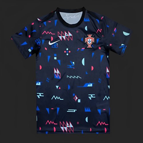 2024 Portugal Pre-match Small Geometric Patterns Jersey