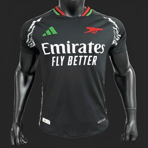 Player Version 24/25 Arsenal Away Black Jersey