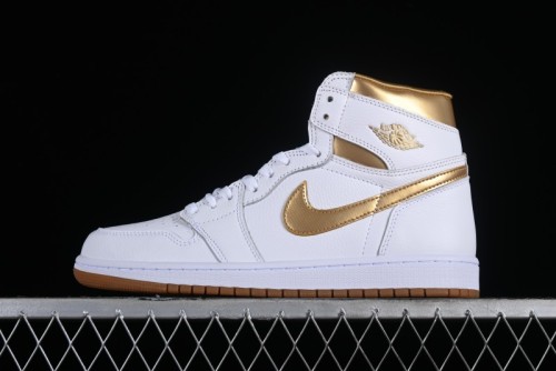 Air Jordan 1 High -Top Metallic Gold 