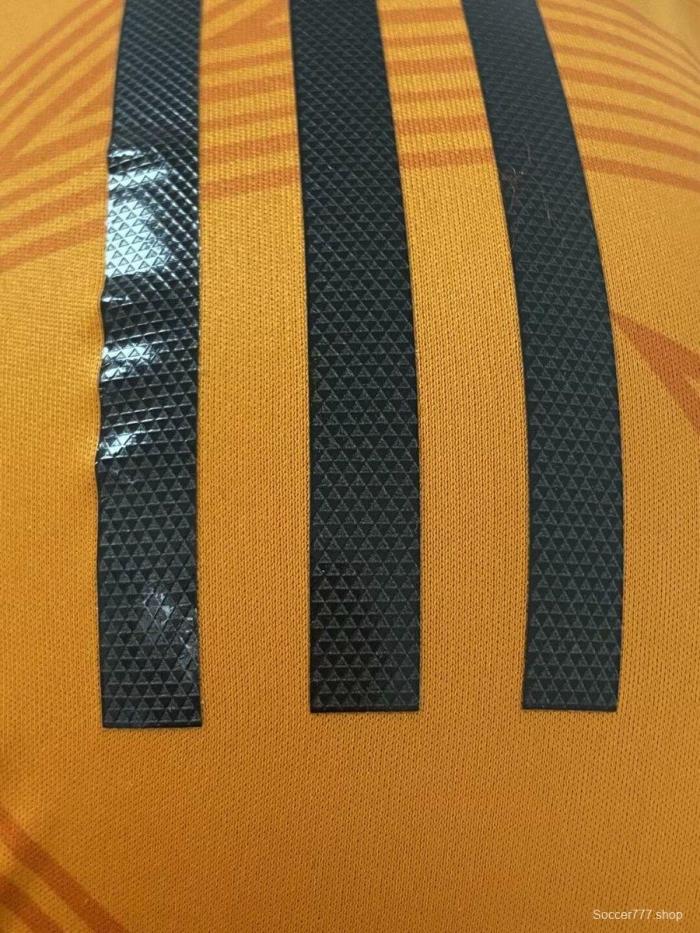 Player Version 24/25 Real Madrid Away Orange Long Sleeve Jersey